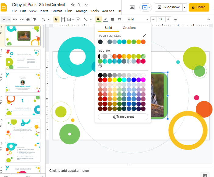 How to frame an image in google slides 15