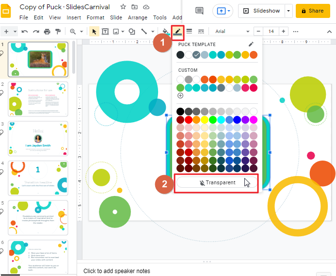 How to frame an image in google slides 19