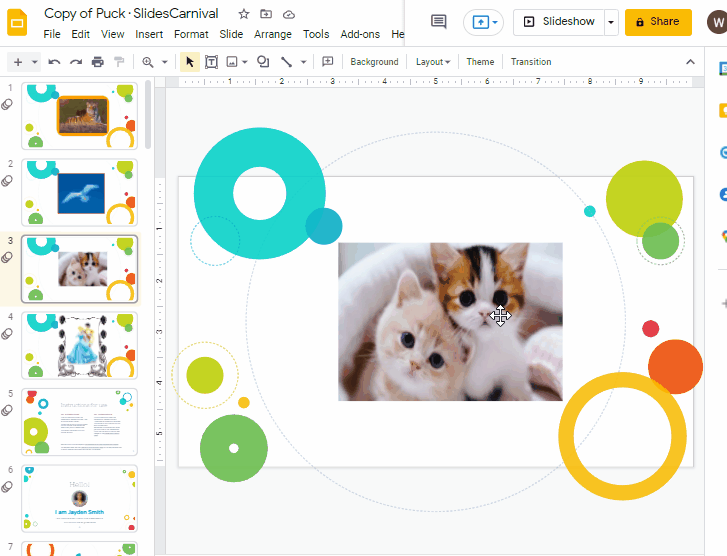 How to frame an image in google slides 4