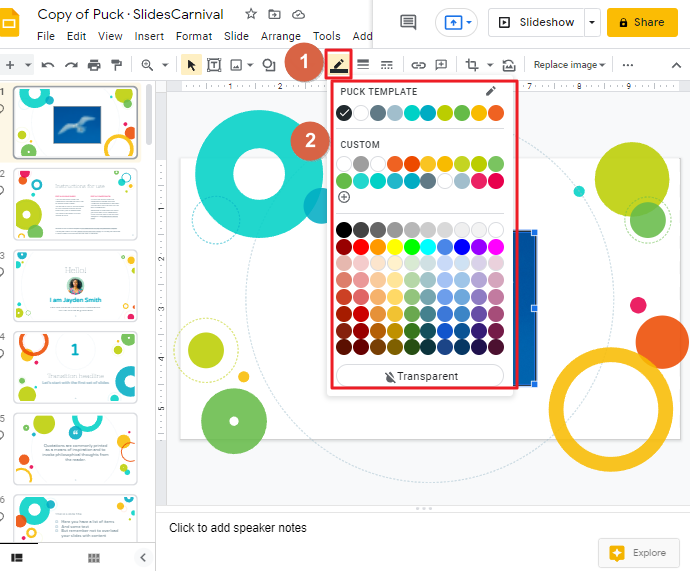 How to frame an image in google slides 7