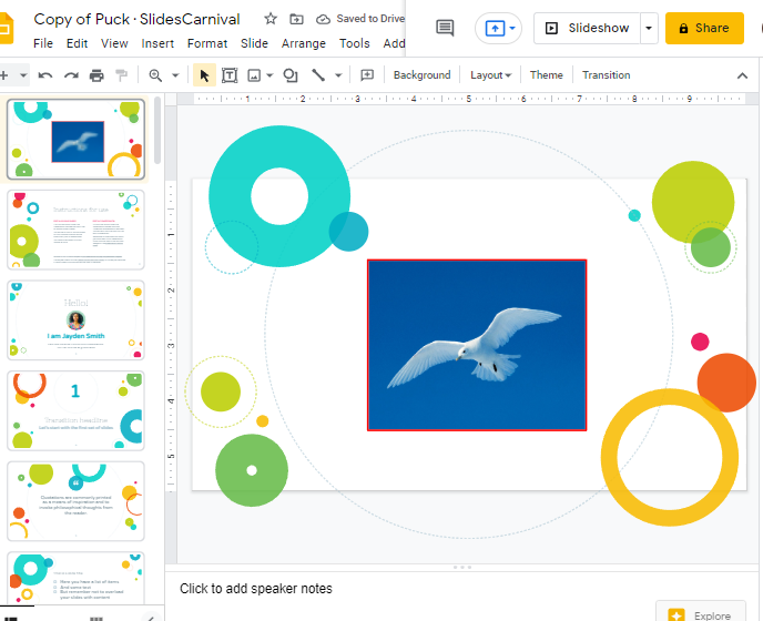 How to frame an image in google slides 8