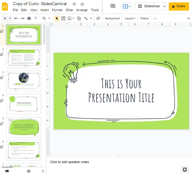 How to get the link for a google slide 14