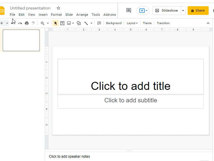 How to make a poster in google slides 1