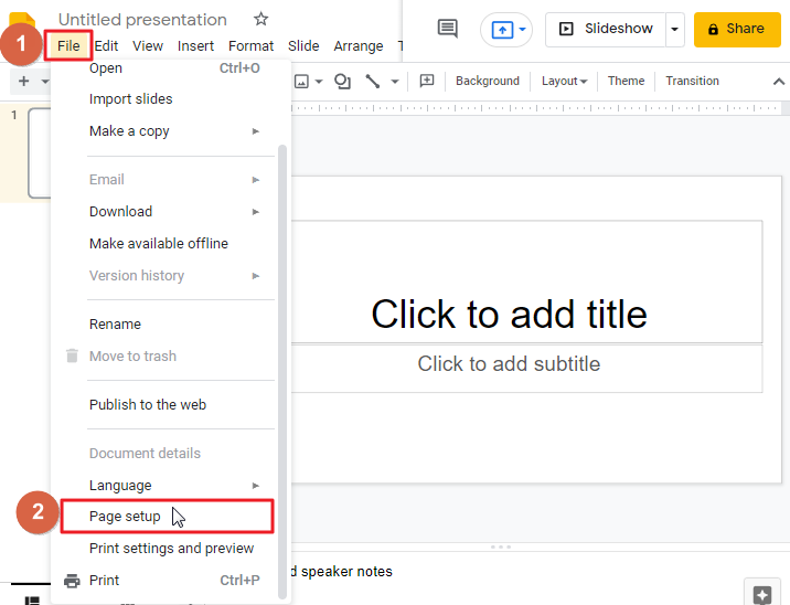 How to make a poster in google slides 2