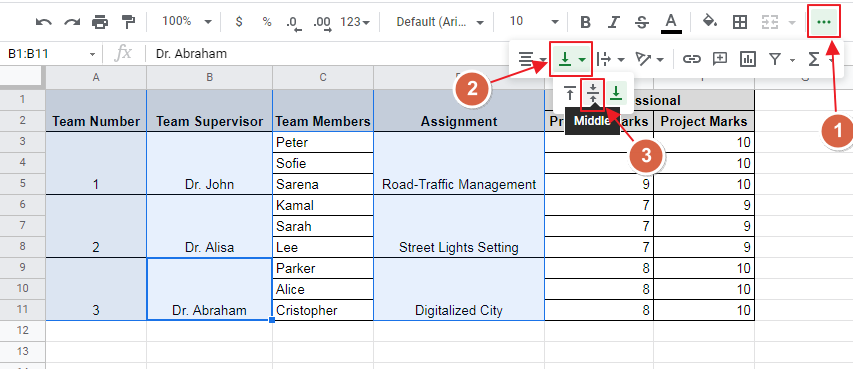 How to merge cells in Google Sheets 19