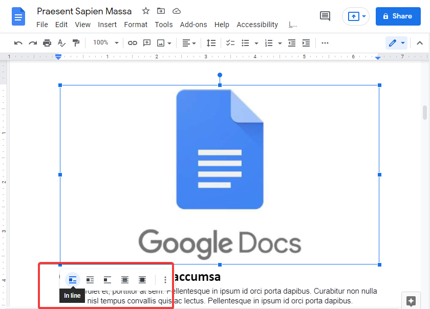 How to mirror an image in google docs 11