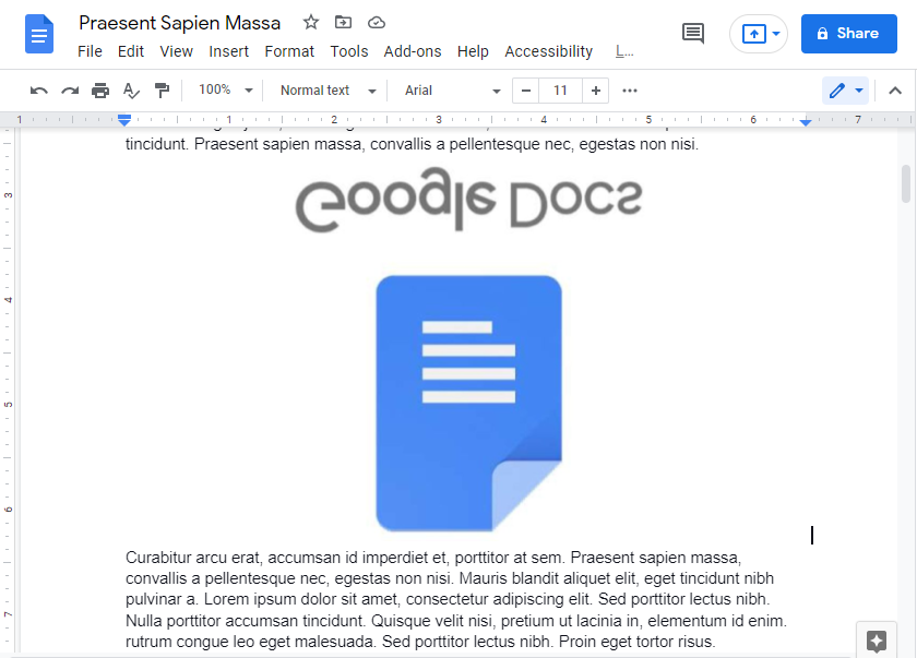 How to mirror an image in google docs 9