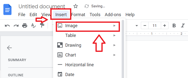 How to move images in the google docs 2