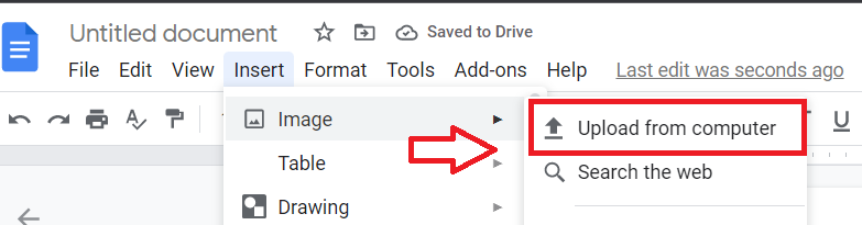 How to move images in the google docs 3