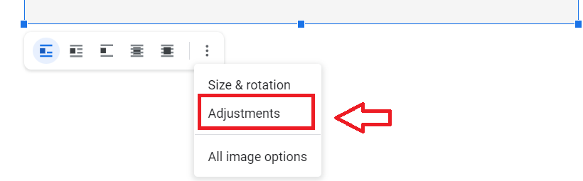 How to move images in the google docs 5