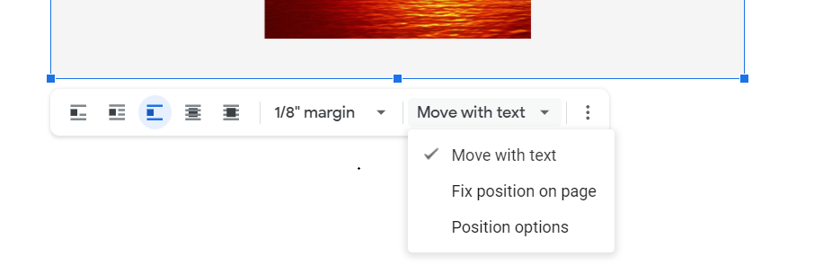 How to move images in the google docs 7