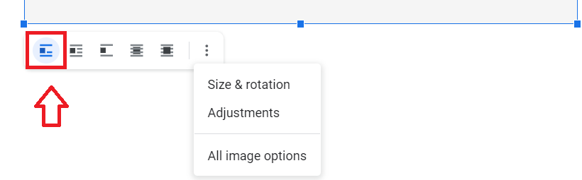 How to move images in the google docs 9