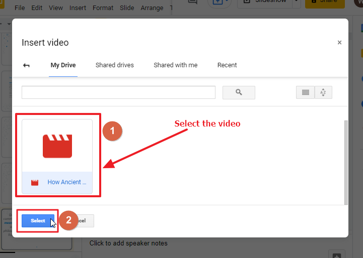 How to put a video in google slides 14