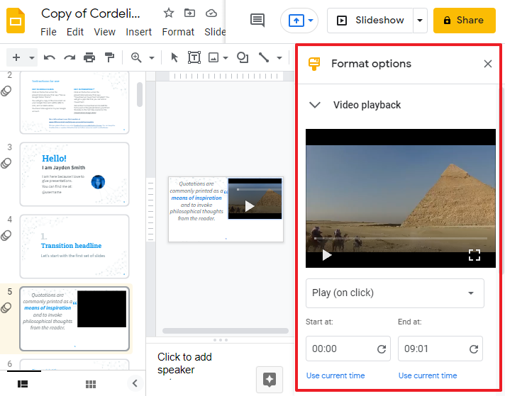 How to put a video in google slides 18