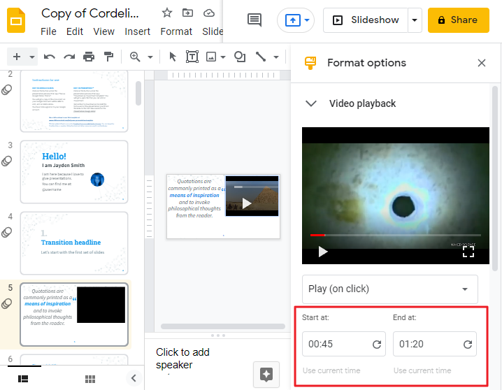 How to put a video in google slides 19
