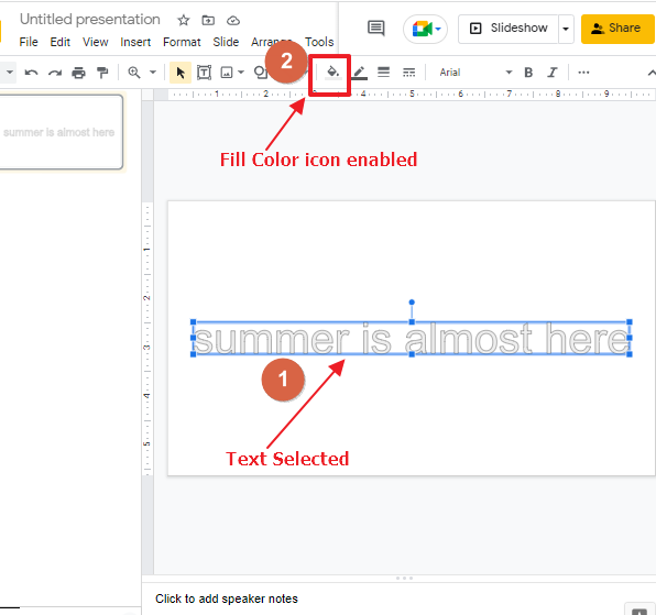 How to put an outline on text in google slides 5