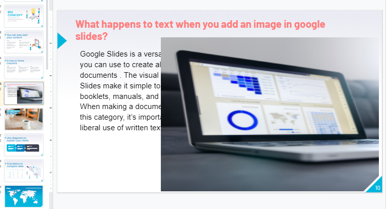 How to wrap text in google slides 1