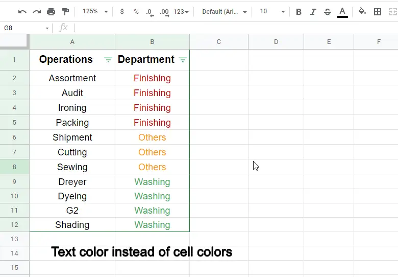 how to sort by color google sheets (cell color) 5.1