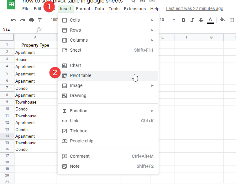 how to sort pivot table in google sheets 2