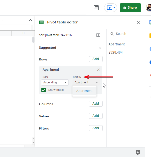 how to sort pivot table in google sheets 6.1