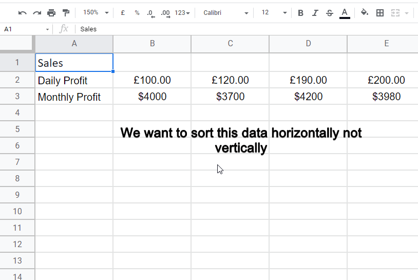 how to sort rows in google sheets 1.1