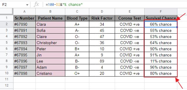 How to add text in Google Sheets 6