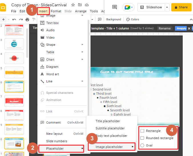 How to change theme colors in google slides 38