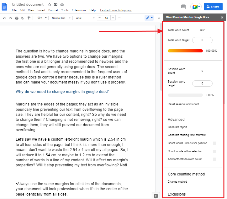 How to check word count in google docs 24