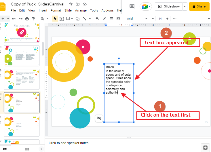 How to copy a text box in google slides 18