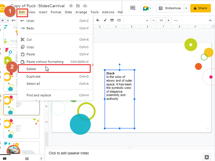 How to copy a text box in google slides 20