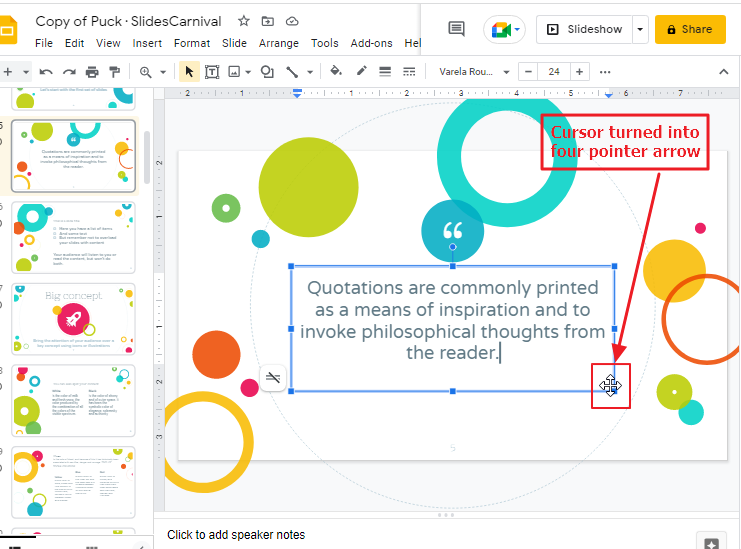 How to copy a text box in google slides 24