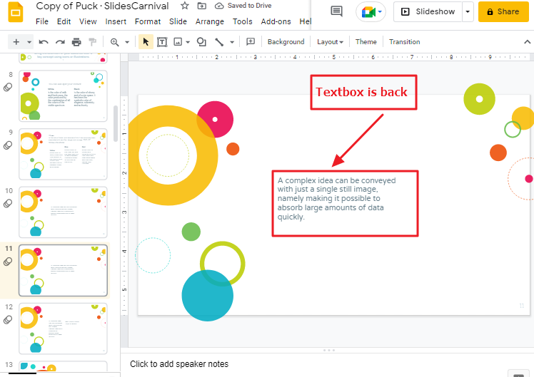 How to copy a text box in google slides 30