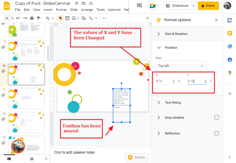 How to copy a text box in google slides 35