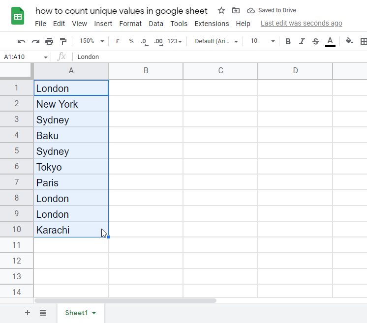 How to count unique values in google sheets 13