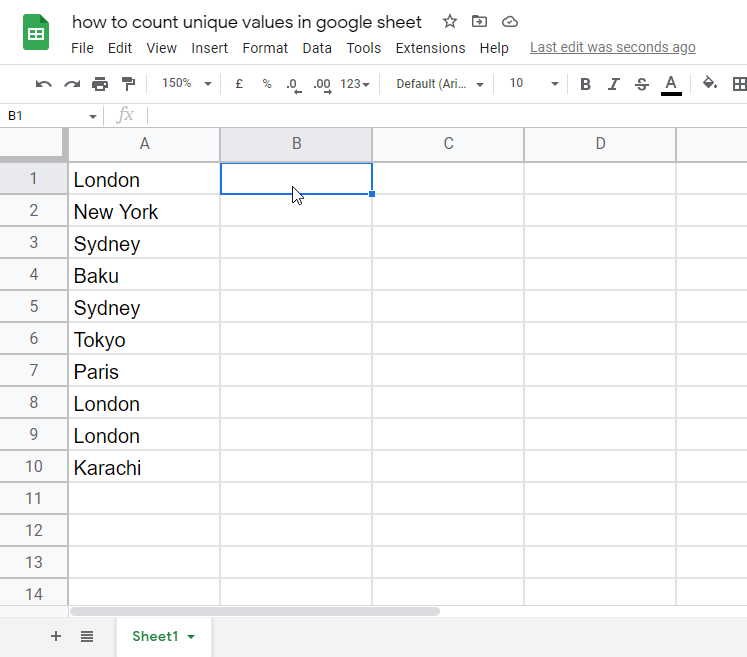 How to count unique values in google sheets 16