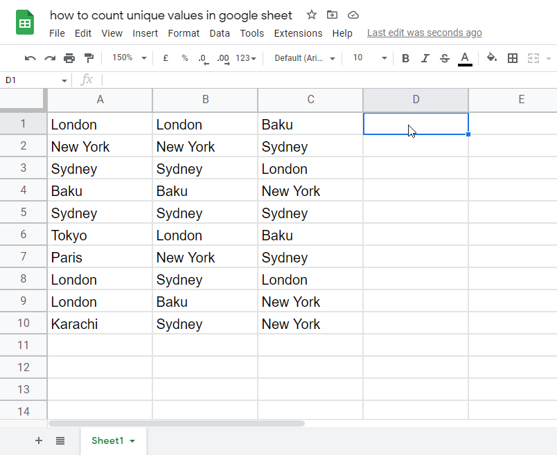 How to count unique values in google sheets 19