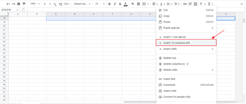 How to insert columns in google sheets 23