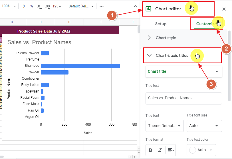 How to make a bar graph in google sheets 11