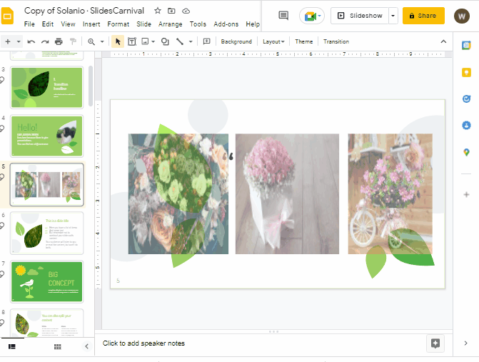 How to make an image transparent in google slides 2