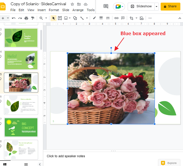 How to make an image transparent in google slides 2