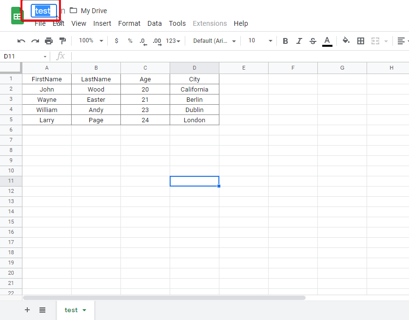 How to pull cell value from google sheets api 25