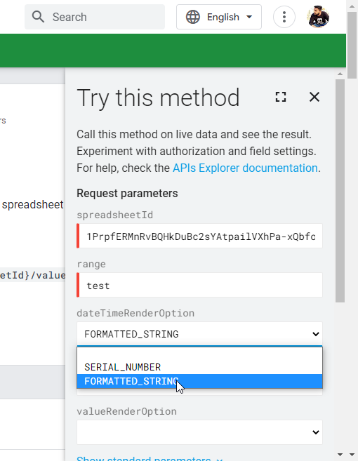 How to pull cell value from google sheets api 25