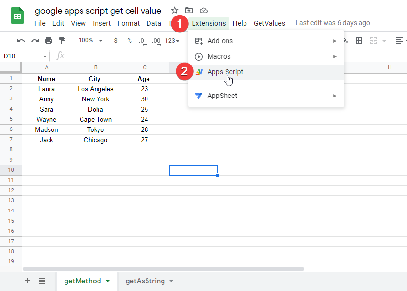 How to pull cell value from google sheets api 30