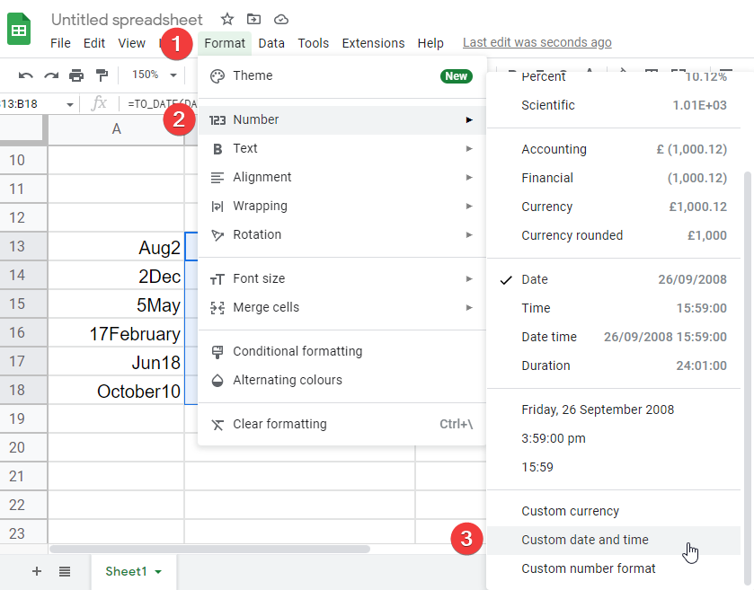 How to stop google sheets from auto-correcting dates 15