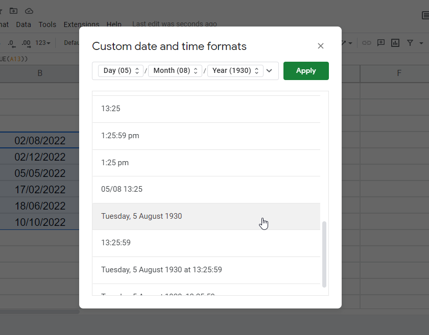 How to stop google sheets from auto-correcting dates 16