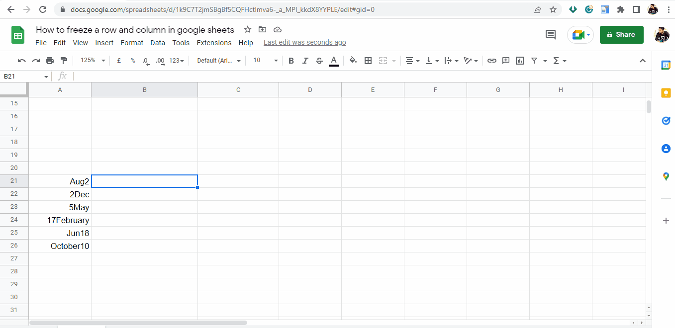 date formatting in google sheets