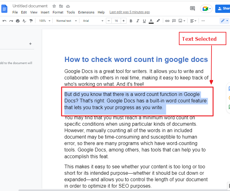 How to strikethrough in google docs 3