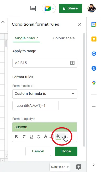 how to find & highlight duplicates in google sheets 14