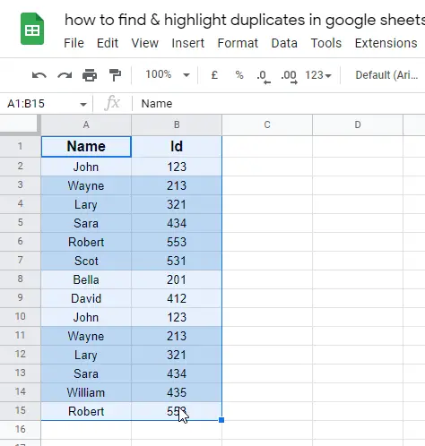 how to find & highlight duplicates in google sheets 17