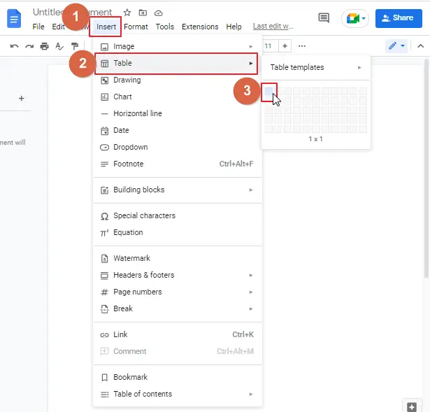 How to add a border in google docs 2